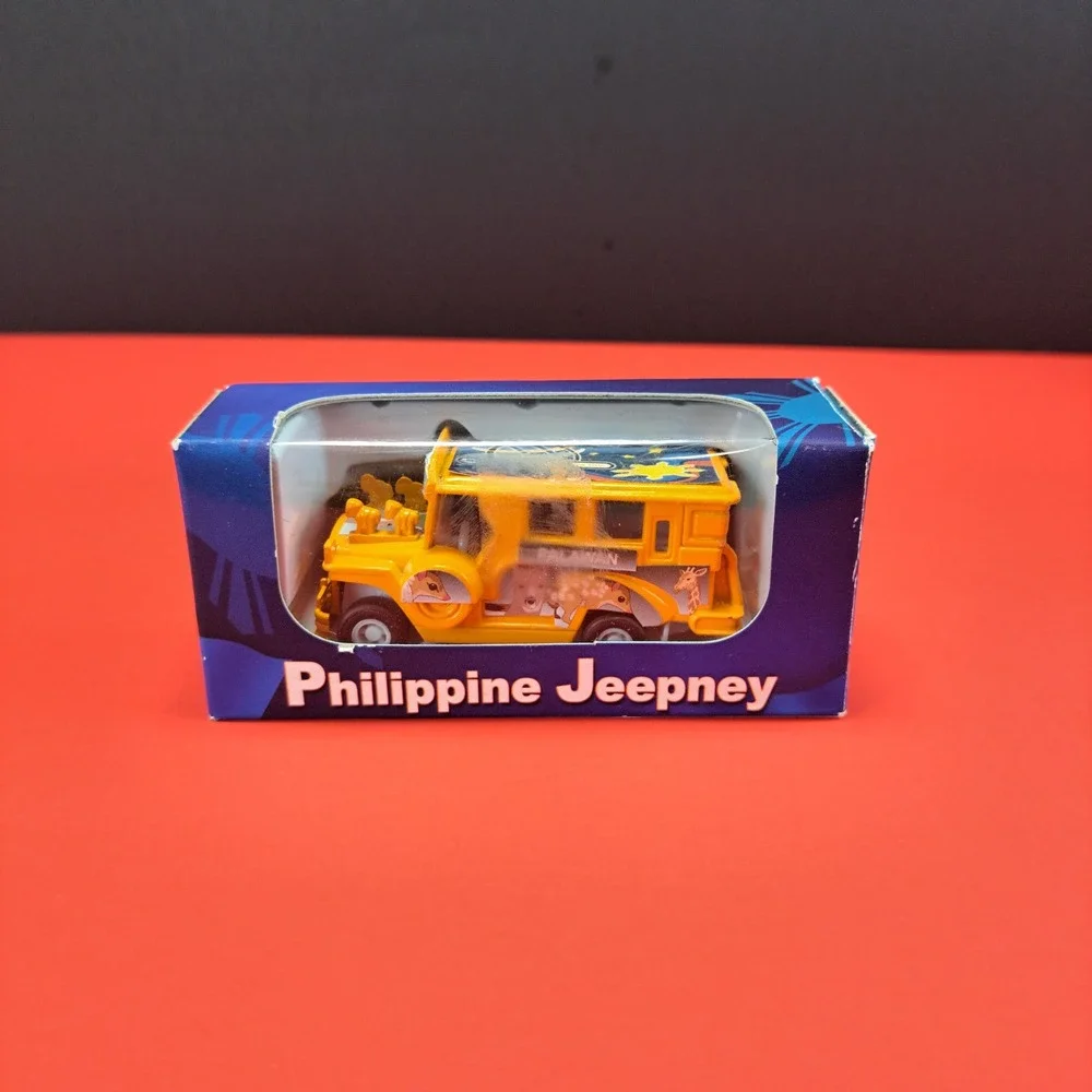 PhilSouvenirs Philippine Jeepney Toy Unisex OS Yellow New Die-Cast Pull Back
